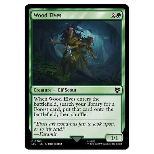 Magic The Gathering - The Lord of the Rings - Tales of Middle-Earth - Commander - Wood Elves - 0263
