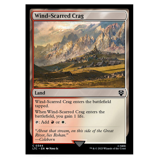 Magic The Gathering - The Lord of the Rings - Tales of Middle-Earth - Commander - Wind-Scarred Crag - 0344