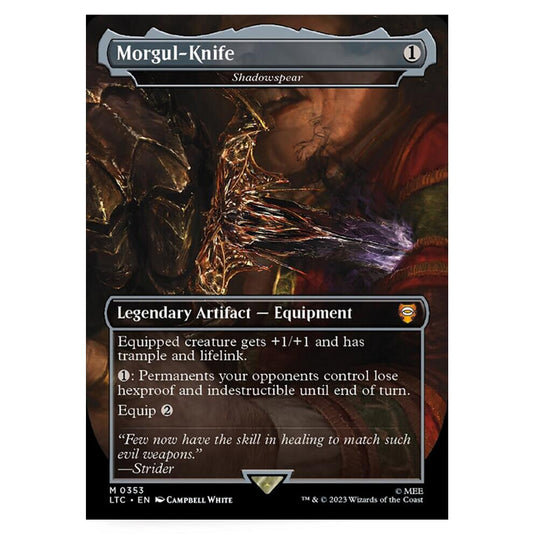 Magic The Gathering - The Lord of the Rings - Tales of Middle-Earth - Commander - Shadowspear (Alternate-Art Borderless Card) - 0353