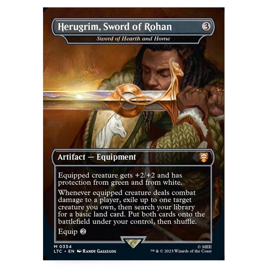 Magic The Gathering - The Lord of the Rings - Tales of Middle-Earth - Commander - Sword of Hearth and Home (Alternate-Art Borderless Card) - 0354