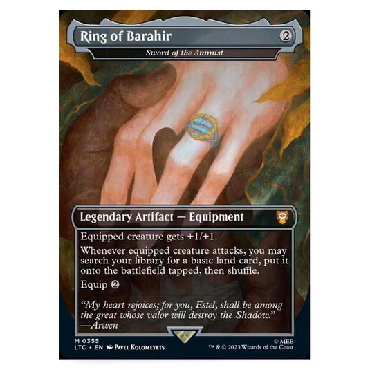 Magic The Gathering - The Lord of the Rings - Tales of Middle-Earth - Commander - Sword of the Animist (Alternate-Art Borderless Card) - 0355