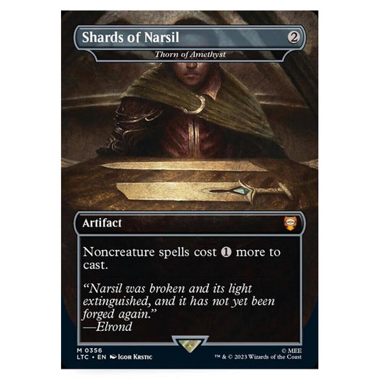 Magic The Gathering - The Lord of the Rings - Tales of Middle-Earth - Commander - Thorn of Amethyst (Alternate-Art Borderless Card) - 0356