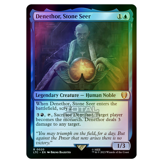 Magic The Gathering - The Lord of the Rings - Tales of Middle-Earth - Commander - Denethor, Stone Seer - 0020 (Foil)