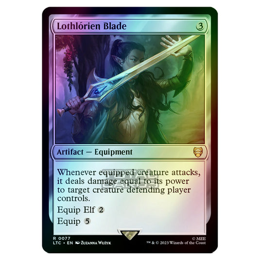 Magic The Gathering - The Lord of the Rings - Tales of Middle-Earth - Commander - Lothlórien Blade - 0077 (Foil)