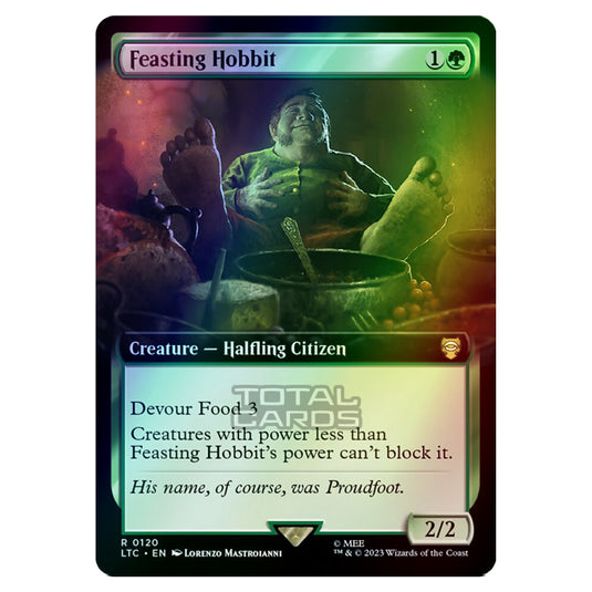 Magic The Gathering - The Lord of the Rings - Tales of Middle-Earth - Commander - Feasting Hobbit (Extended Art Card) - 0120 (Foil)