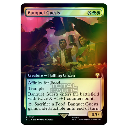 Magic The Gathering - The Lord of the Rings - Tales of Middle-Earth - Commander - Banquet Guests (Extended Art Card) - 0130 (Foil)