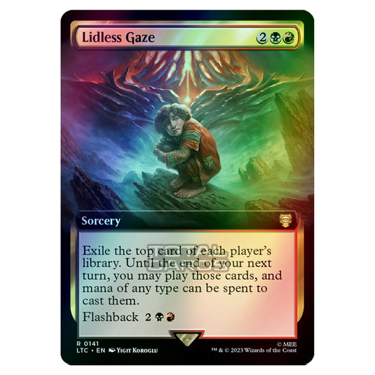 Magic The Gathering - The Lord of the Rings - Tales of Middle-Earth - Commander - Lidless Gaze (Extended Art Card) - 0141 (Foil)