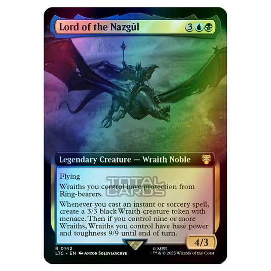 Magic The Gathering - The Lord of the Rings - Tales of Middle-Earth - Commander - Lord of the Nazgûl (Extended Art Card) - 0142 (Foil)