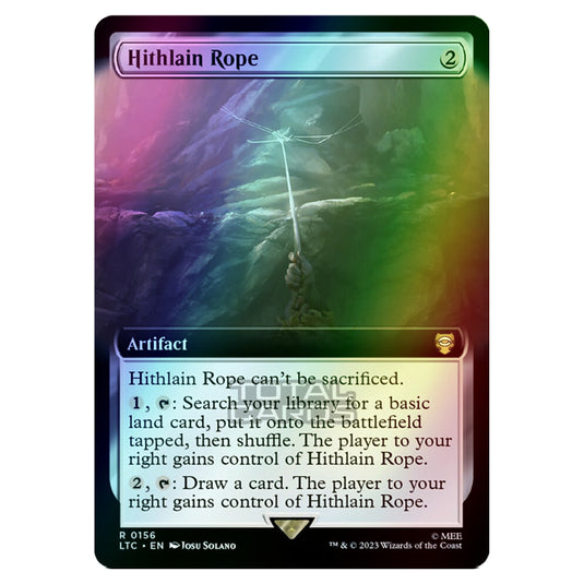 Magic The Gathering - The Lord of the Rings - Tales of Middle-Earth - Commander - Hithlain Rope (Extended Art Card) - 0156 (Foil)