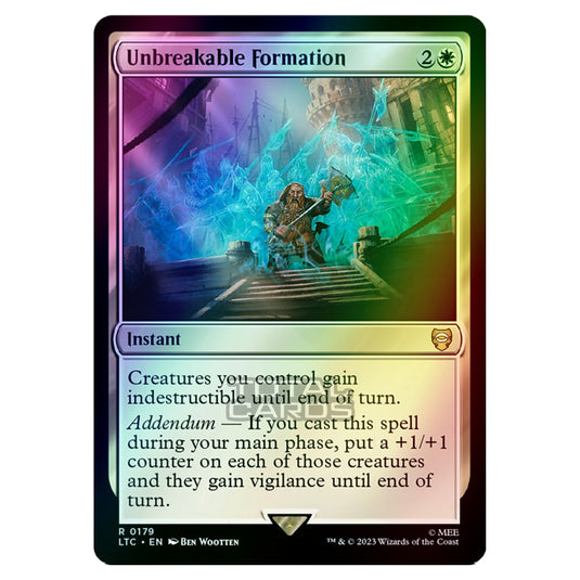 Magic The Gathering - The Lord of the Rings - Tales of Middle-Earth - Commander - Unbreakable Formation - 0179 (Foil)