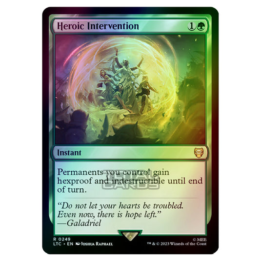 Magic The Gathering - The Lord of the Rings - Tales of Middle-Earth - Commander - Heroic Intervention - 0249 (Foil)