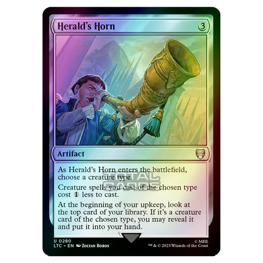 Magic The Gathering - The Lord of the Rings - Tales of Middle-Earth - Commander - Herald's Horn - 0280 (Foil)