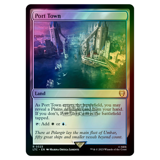 Magic The Gathering - The Lord of the Rings - Tales of Middle-Earth - Commander - Port Town - 0323 (Foil)
