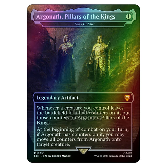 Magic The Gathering - The Lord of the Rings - Tales of Middle-Earth - Commander - The Ozolith (Alternate-Art Borderless Card) - 0351 (Foil)