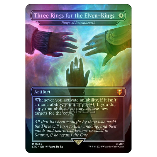 Magic The Gathering - The Lord of the Rings - Tales of Middle-Earth - Commander - Rings of Brighthearth (Alternate-Art Borderless Card) - 0352 (Foil)