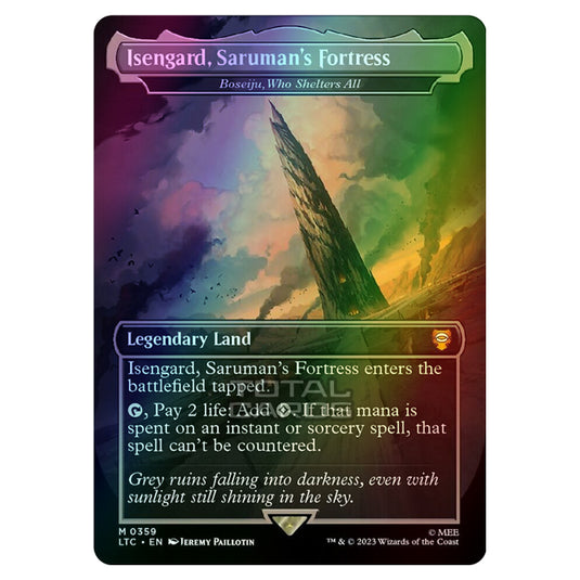 Magic The Gathering - The Lord of the Rings - Tales of Middle-Earth - Commander - Boseiju, Who Shelters All (Alternate-Art Borderless Card) - 0359 (Foil)