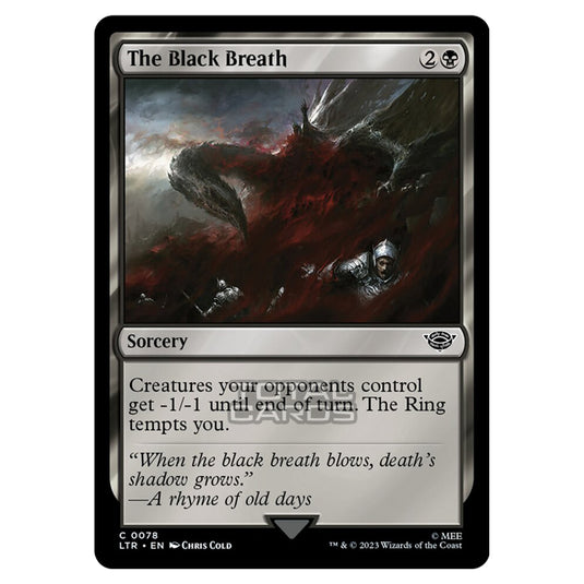 Magic The Gathering - The Lord of the Rings - Tales of Middle-Earth - The Black Breath - 0078