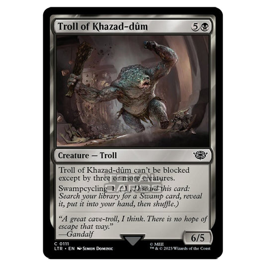 Magic The Gathering - The Lord of the Rings - Tales of Middle-Earth - Troll of Khazad-dûm - 0111