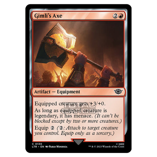 Magic The Gathering - The Lord of the Rings - Tales of Middle-Earth - Gimli's Axe - 0130