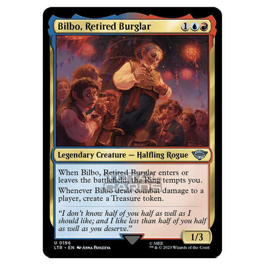 Magic The Gathering - The Lord of the Rings - Tales of Middle-Earth - Bilbo, Retired Burglar - 0196