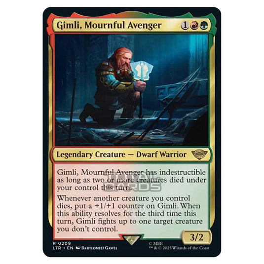 Magic The Gathering - The Lord of the Rings - Tales of Middle-Earth - Gimli, Mournful Avenger - 0209