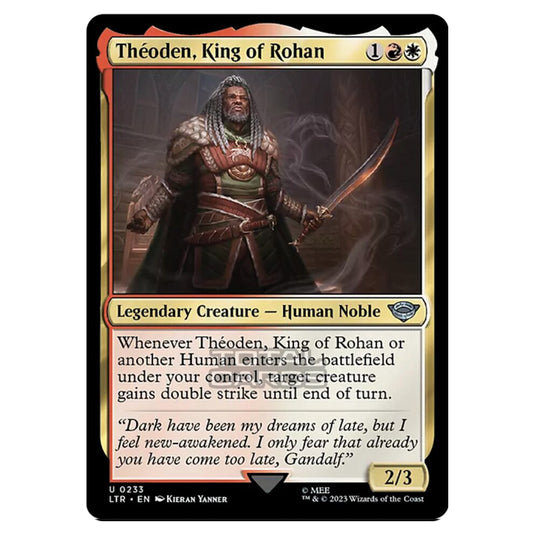 Magic The Gathering - The Lord of the Rings - Tales of Middle-Earth - Théoden, King of Rohan - 0233