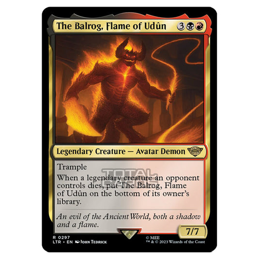 Magic The Gathering - The Lord of the Rings - Tales of Middle-Earth - The Balrog, Flame of Udûn (Starter Deck) - 0297