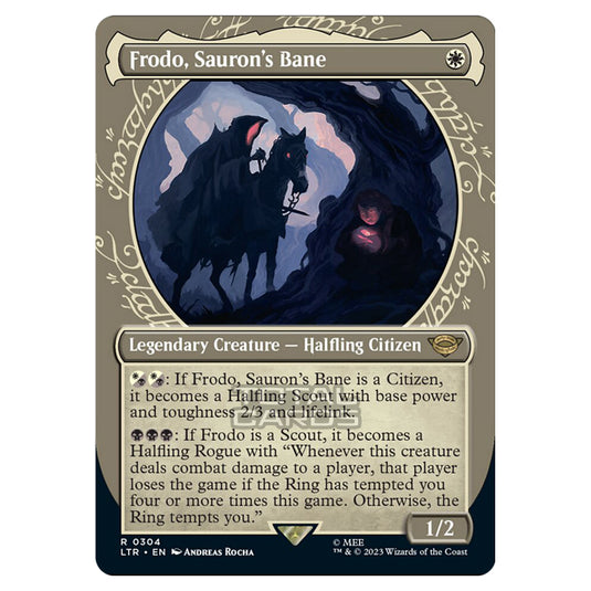Magic The Gathering - The Lord of the Rings - Tales of Middle-Earth - Frodo, Sauron's Bane (Showcase Card) - 0304