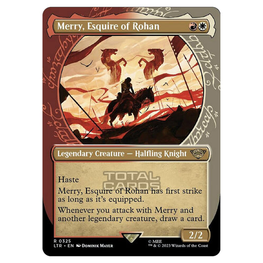 Magic The Gathering - The Lord of the Rings - Tales of Middle-Earth - Merry, Esquire of Rohan (Showcase Card) - 0325