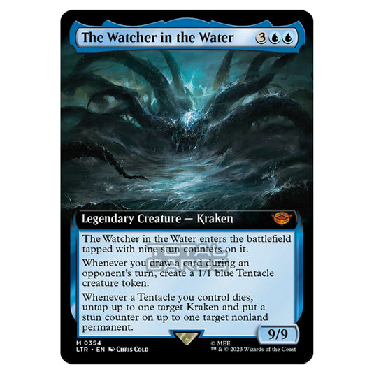 Magic The Gathering - The Lord of the Rings - Tales of Middle-Earth - The Watcher in the Water (Extended Art Card) - 0354