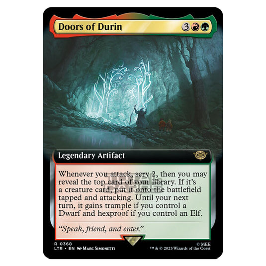 Magic The Gathering - The Lord of the Rings - Tales of Middle-Earth - Doors of Durin (Extended Art Card) - 0368