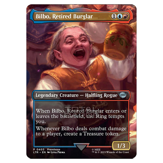 Magic The Gathering - The Lord of the Rings - Tales of Middle-Earth - Bilbo, Retired Burglar (Scene Card) - 0403
