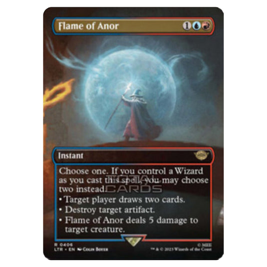 Magic The Gathering - The Lord of the Rings - Tales of Middle-Earth - Flame of Anor (Scene Card) - 0406