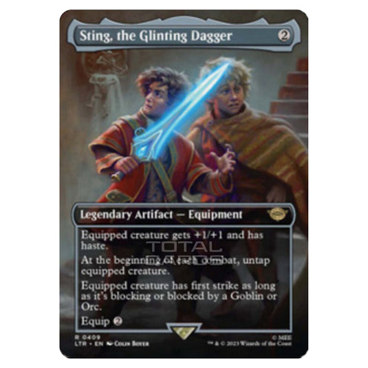 Magic The Gathering - The Lord of the Rings - Tales of Middle-Earth - Sting, the Glinting Dagger (Scene Card) - 0409