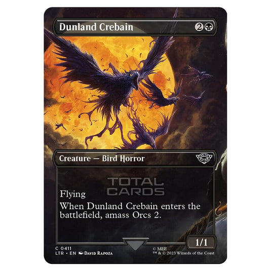 Magic The Gathering - The Lord of the Rings - Tales of Middle-Earth - Dunland Crebain (Scene Card) - 0411