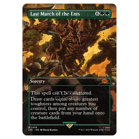 Magic The Gathering - The Lord of the Rings - Tales of Middle-Earth - Last March of the Ents (Scene Card) - 0418