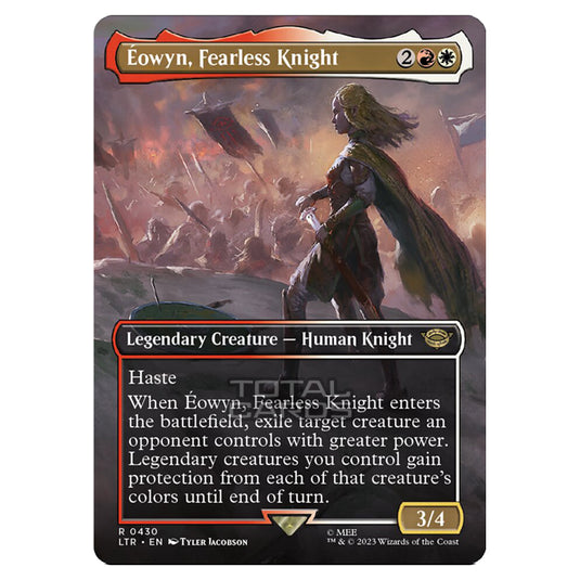 Magic The Gathering - The Lord of the Rings - Tales of Middle-Earth - Éowyn, Fearless Knight (Scene Card) - 0430