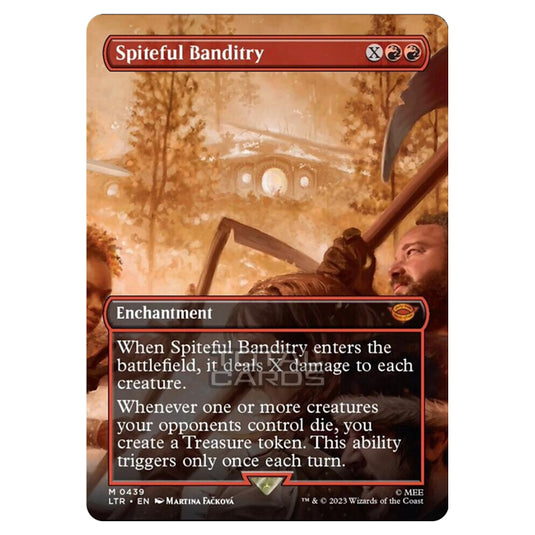 Magic The Gathering - The Lord of the Rings - Tales of Middle-Earth - Spiteful Banditry (Scene Card) - 0439