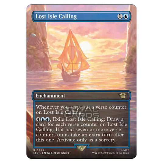 Magic The Gathering - The Lord of the Rings - Tales of Middle-Earth - Lost Isle Calling (Scene Card) - 0444