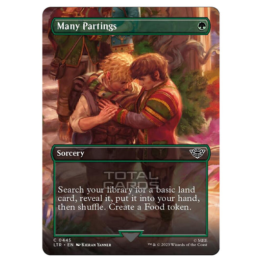 Magic The Gathering - The Lord of the Rings - Tales of Middle-Earth - Many Partings (Scene Card) - 0445
