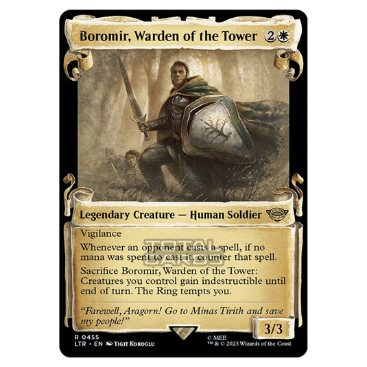 Magic The Gathering - The Lord of the Rings - Tales of Middle-Earth - Boromir, Warden of the Tower (Extended Art Card) - 0455