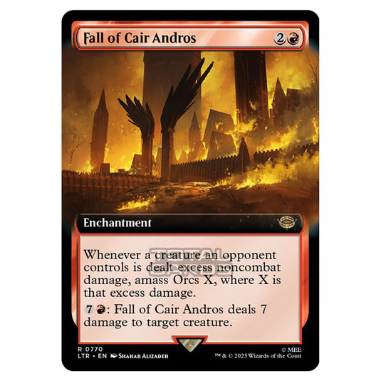 Magic The Gathering - The Lord of the Rings - Tales of Middle-Earth - Fall of Cair Andros (Extended Art Card) - 0770