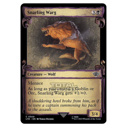 Magic The Gathering - The Lord of the Rings - Tales of Middle-Earth - Snarling Warg - 0560