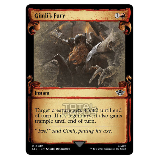 Magic The Gathering - The Lord of the Rings - Tales of Middle-Earth - Gimli's Fury - 0582