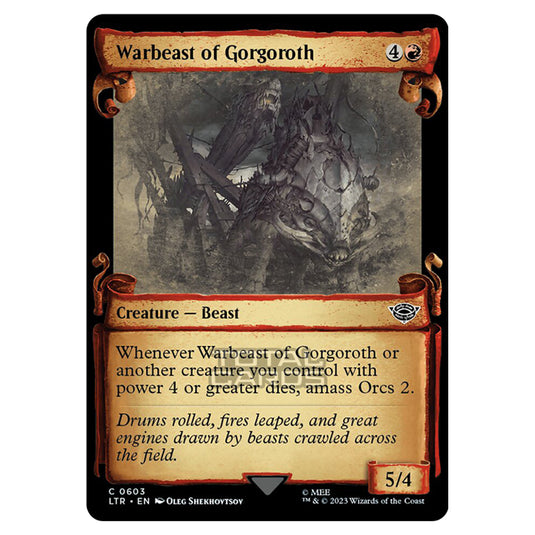 Magic The Gathering - The Lord of the Rings - Tales of Middle-Earth - Warbeast of Gorgoroth - 0603