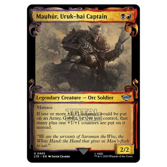 Magic The Gathering - The Lord of the Rings - Tales of Middle-Earth - Mauhúr, Uruk-hai Captain - 0665