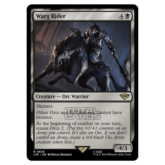Magic The Gathering - The Lord of the Rings - Tales of Middle-Earth - Warg Rider - 0826