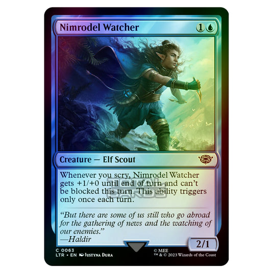 Magic The Gathering - The Lord of the Rings - Tales of Middle-Earth - Nimrodel Watcher - 0063 (Foil)