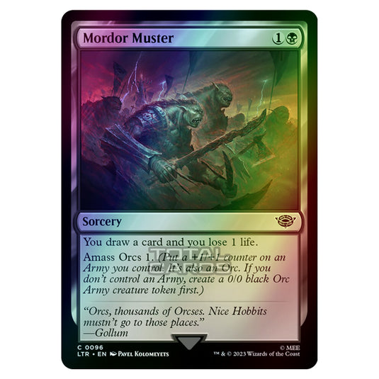 Magic The Gathering - The Lord of the Rings - Tales of Middle-Earth - Mordor Muster - 0096 (Foil)