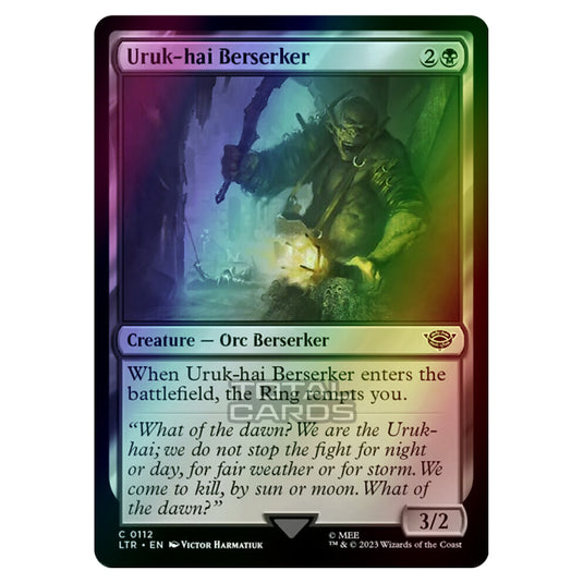 Magic The Gathering - The Lord of the Rings - Tales of Middle-Earth - Uruk-hai Berserker - 0112 (Foil)